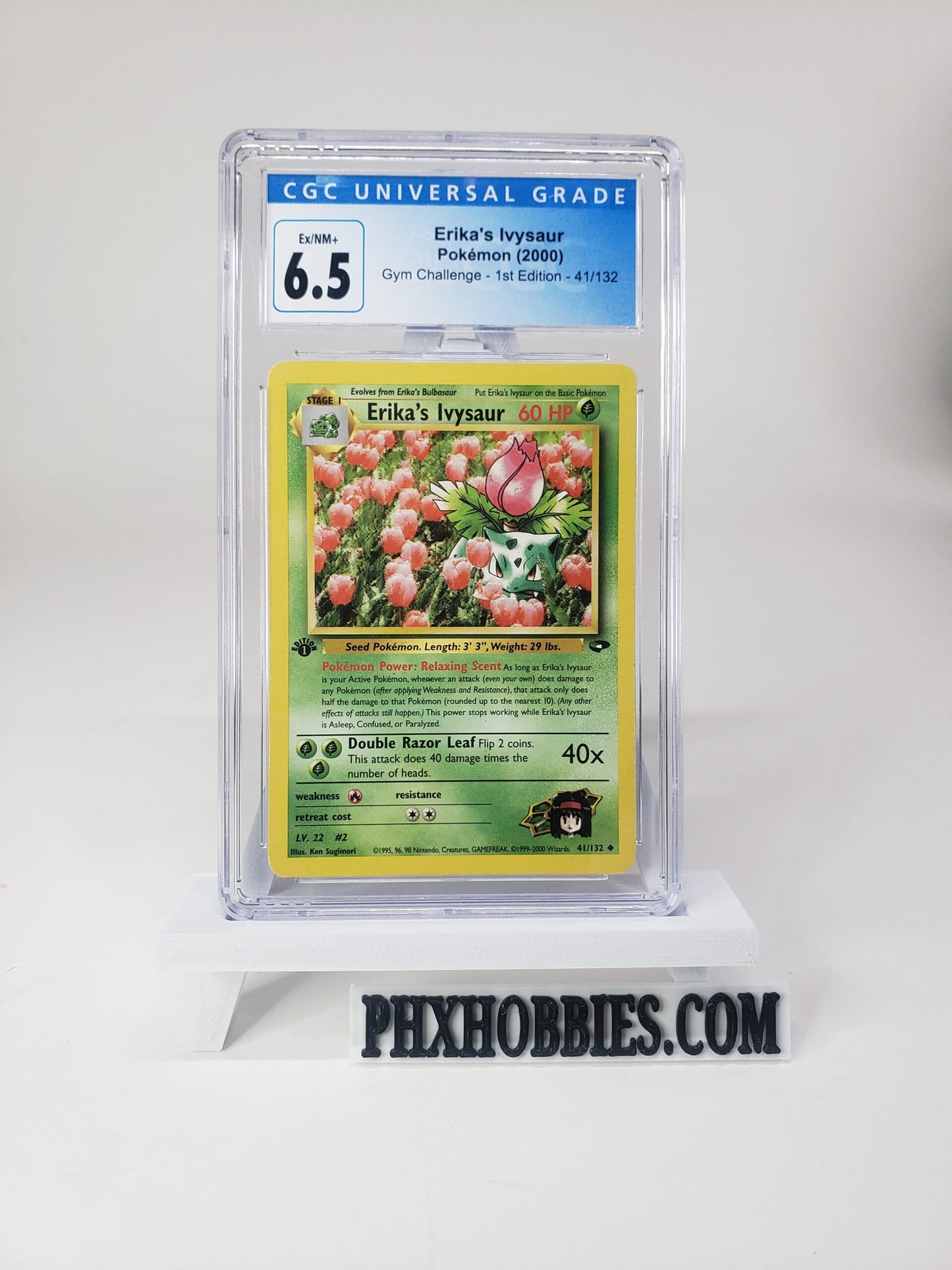 Erika’s Ivysaur – 1st Edition Gym Challenge – CGC 6.5 Graded Card