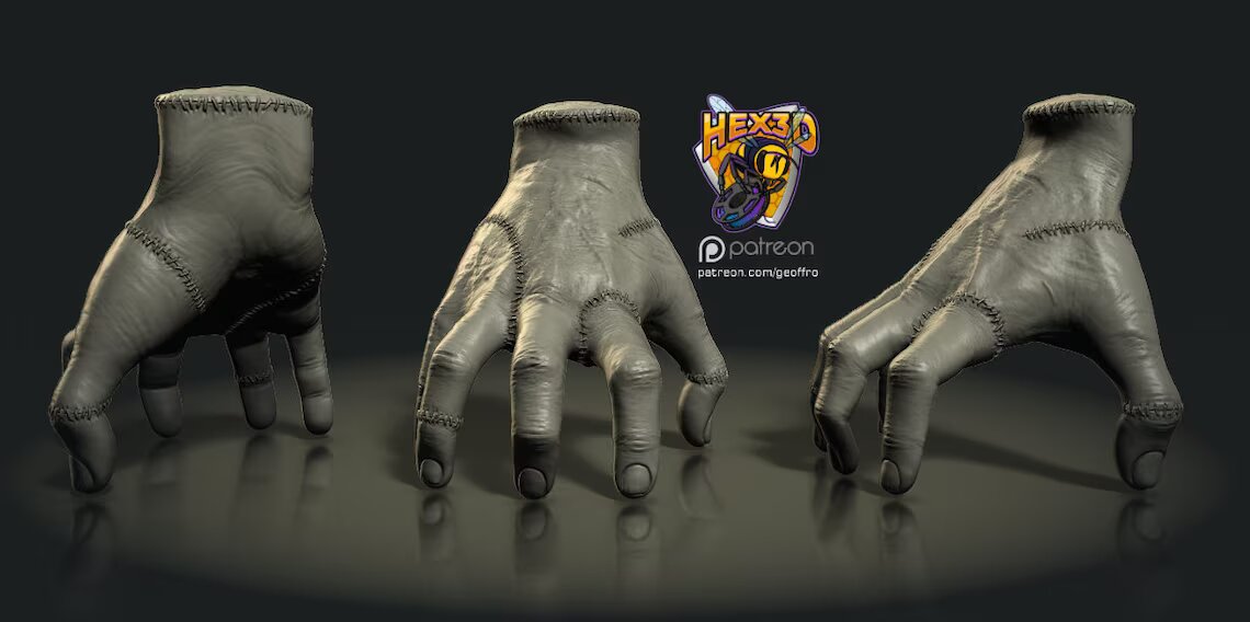 Wednesday "Thing" by Geoff @ Hex3D