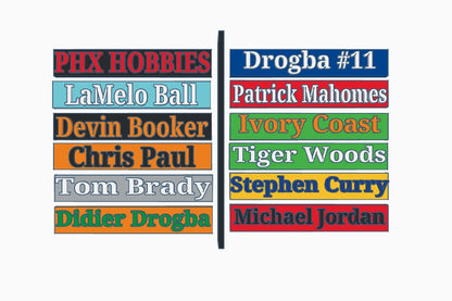 Custom Text Name Plate